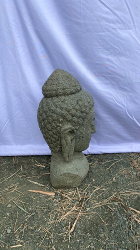 BUDDHA BUST GREENSTONE 50 CM B LEFT